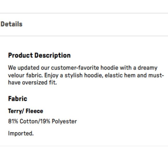 Fabletics Brisa Velour Plush Pullover - Size Small in Light Pink - Picture 8 of 8